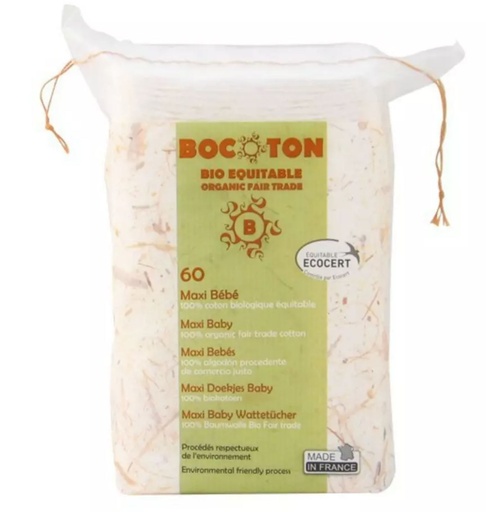 Bocoton BIO maxi carrés bébé A60