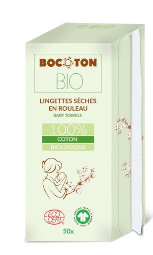 Bocoton BIO lingettes sèches 50x