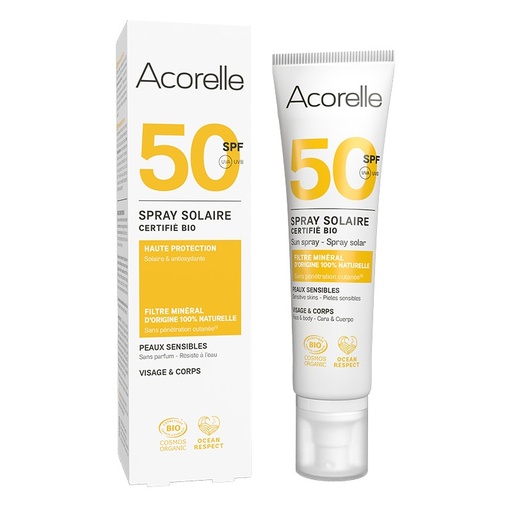 Acorelle spray solaire SPF 50 100ml