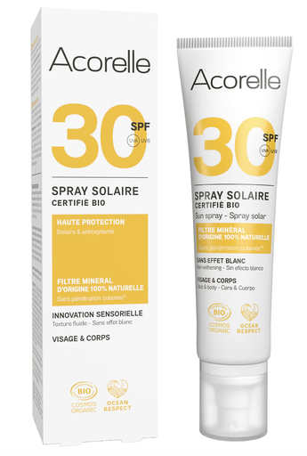 Acorelle spray solaire SPF 30 100ml